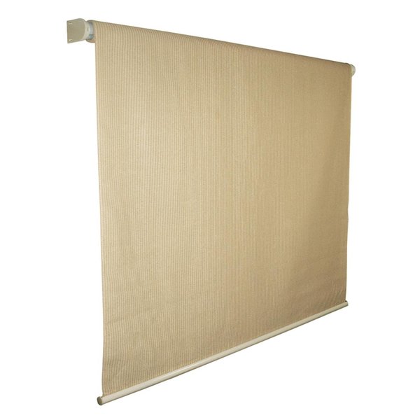 Coolaroo Beige Roll-Up Exterior Window Shade 72 in. W X 72 in. L 436612